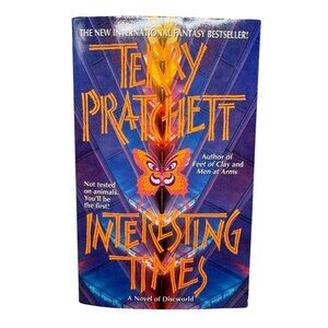 Terry Pratchett "Interesting Times" Discworld Novel Paperback Book Harper READ